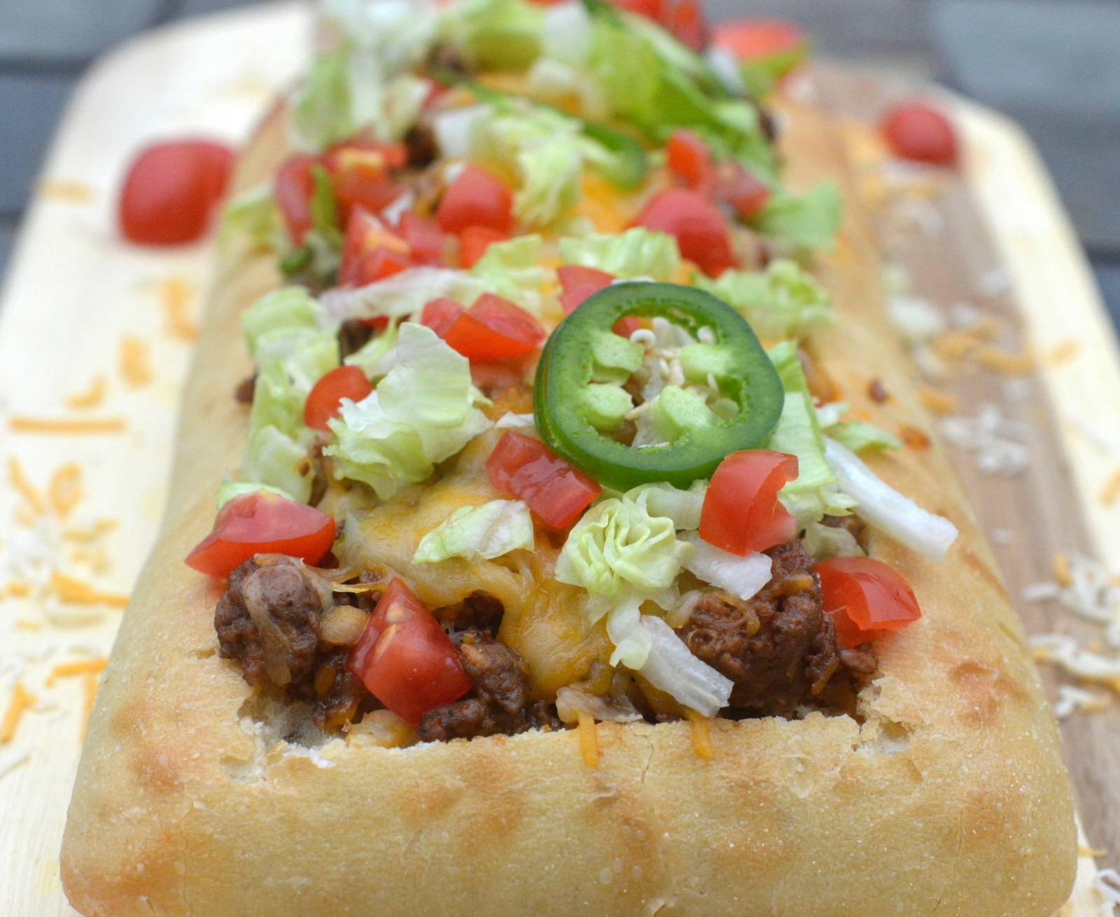 Stuffed Taco Bread