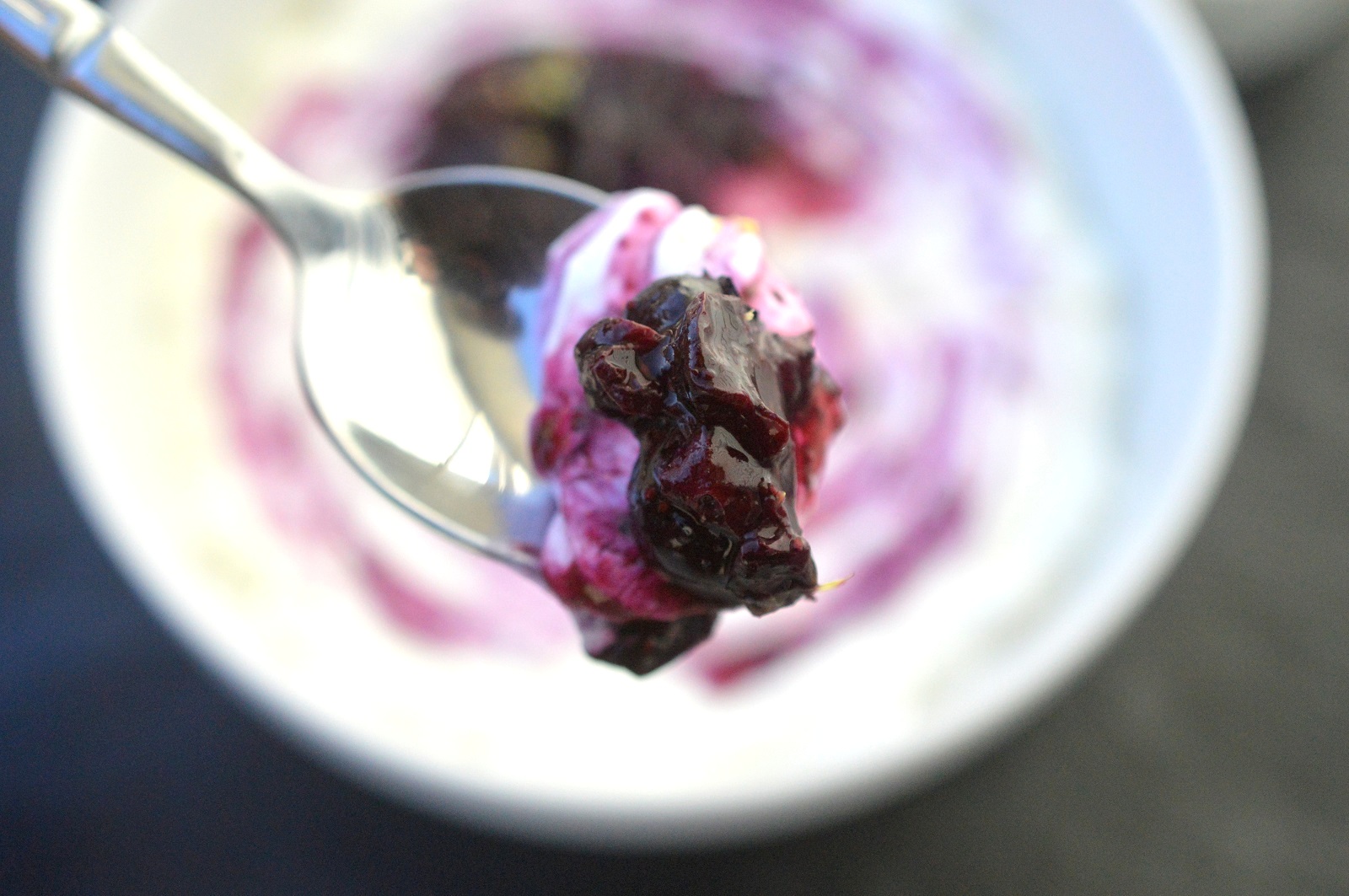 Blueberry Yogurt Swirl (low or no sugar)