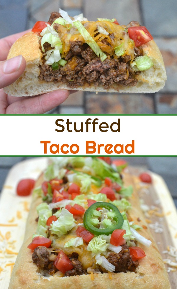 Cheesy Stuffed Taco Bread Recipe
