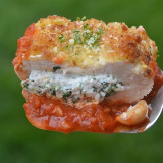 Lasagna Stuffed Chicken Breasts with Spinach