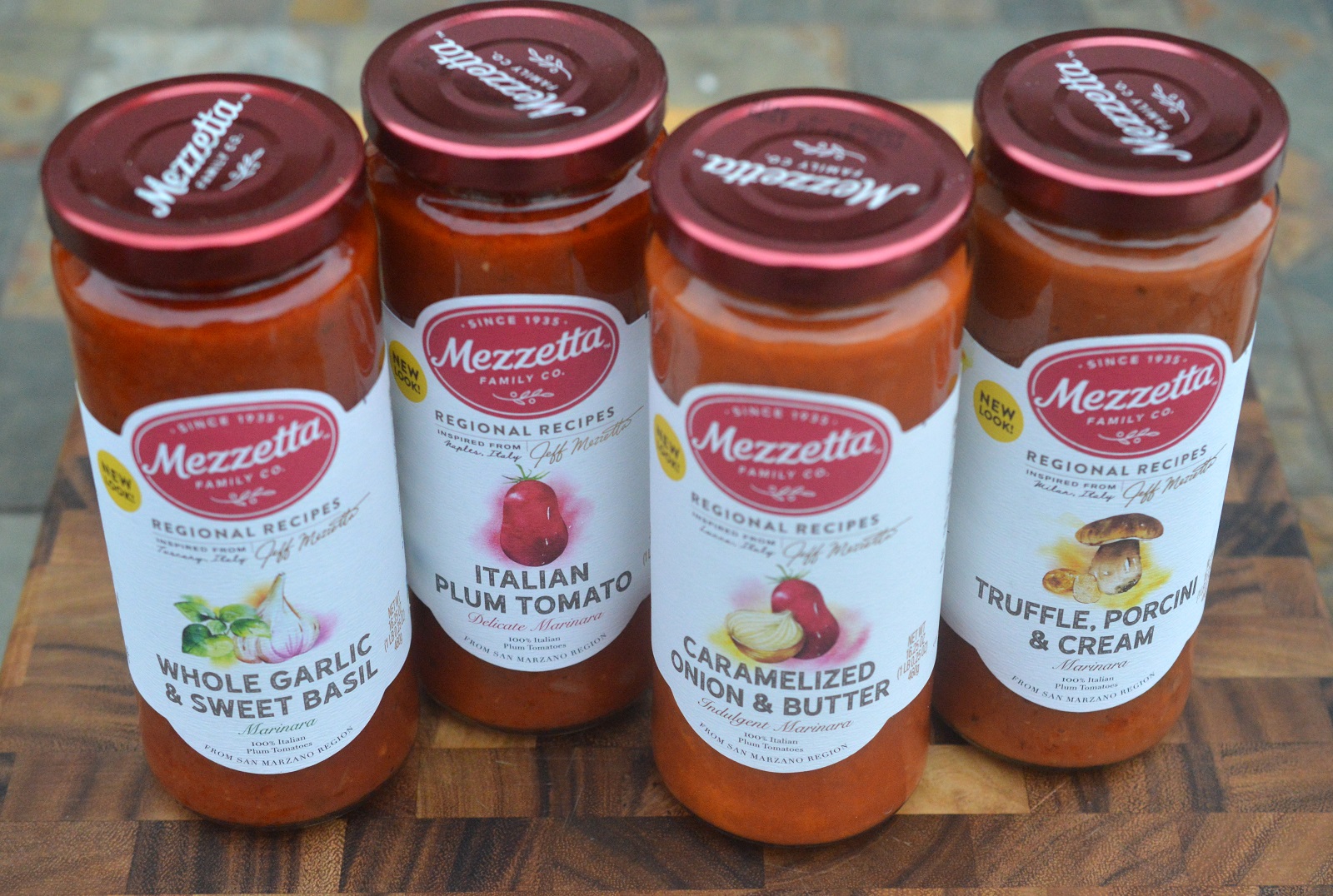 Mezzetta Pasta sauce varieties. 