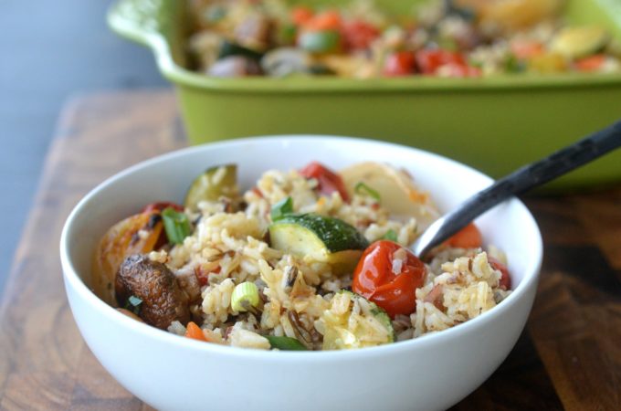 Roasted Vegetable Rice Recipe