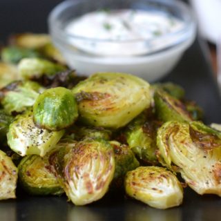 Brussels Sprouts Chips with Quick Lemon Aioli