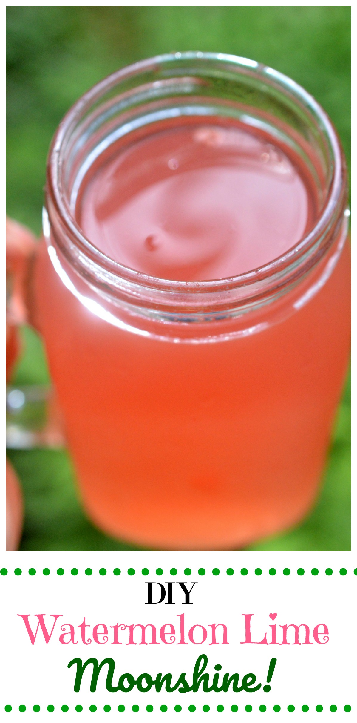 A little something fun to drink your Watermelon Moonshine from