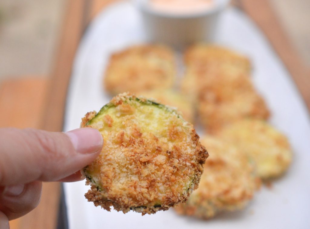 Crispy Air Fryer Zucchini Chips so easy and fast to make