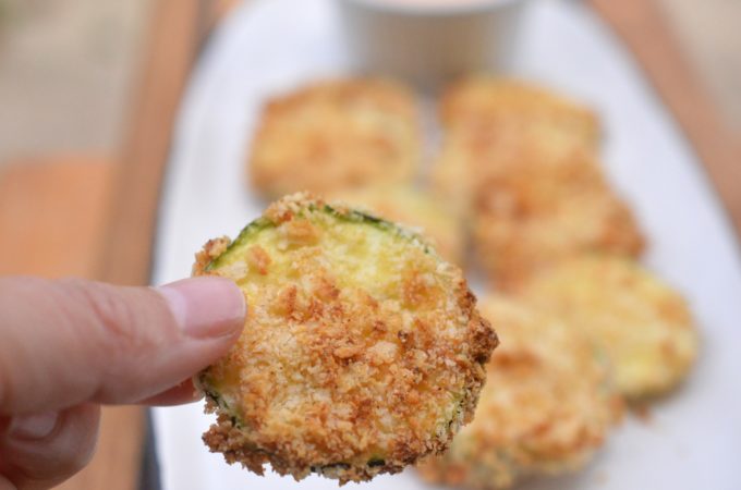 Crispy Air Fryer Zucchini Chips so easy and fast to make