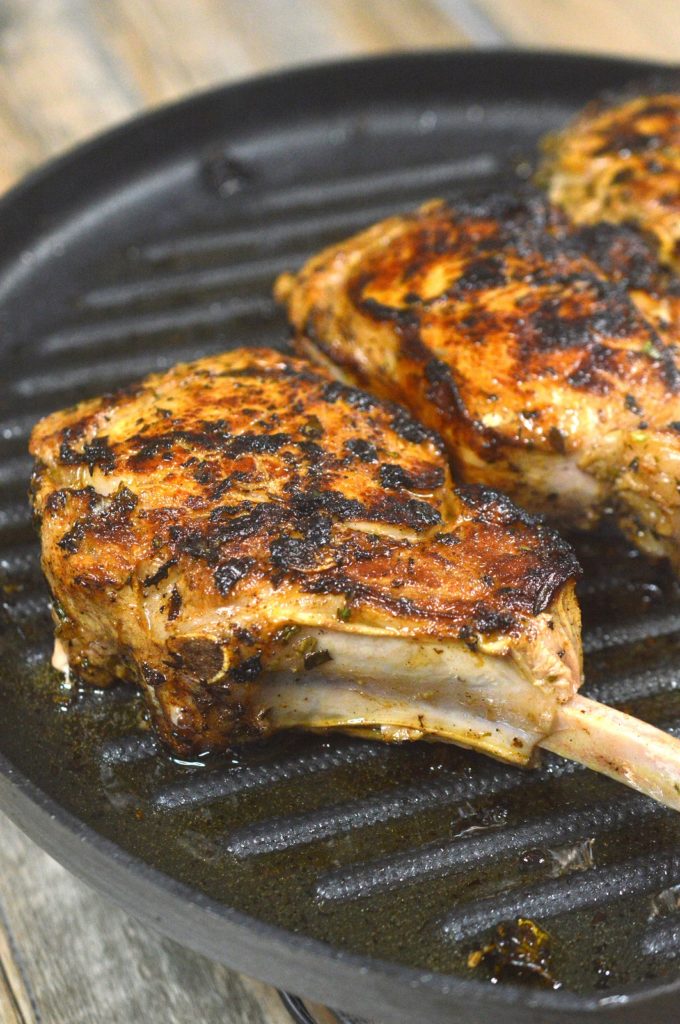The BEST Grilled Veal Chops