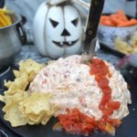 Fun and festive Mexican Halloween Brain Dip recipe