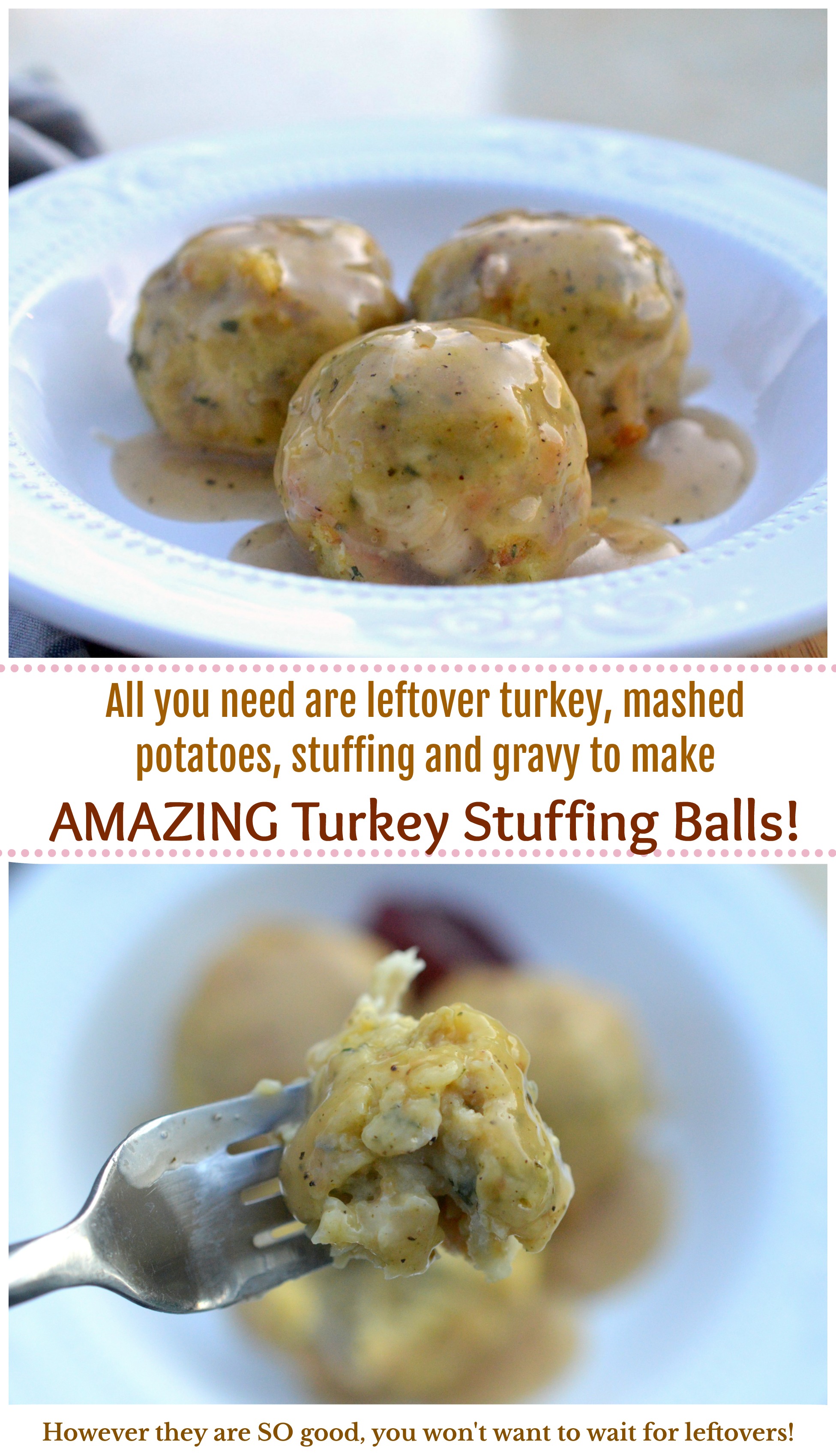 Leftover Turkey Stuffing Balls