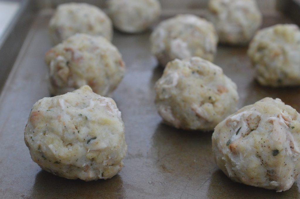 Leftover Turkey Stuffing Balls