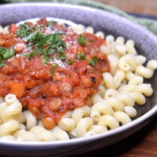 Lentil Bolognese recipe