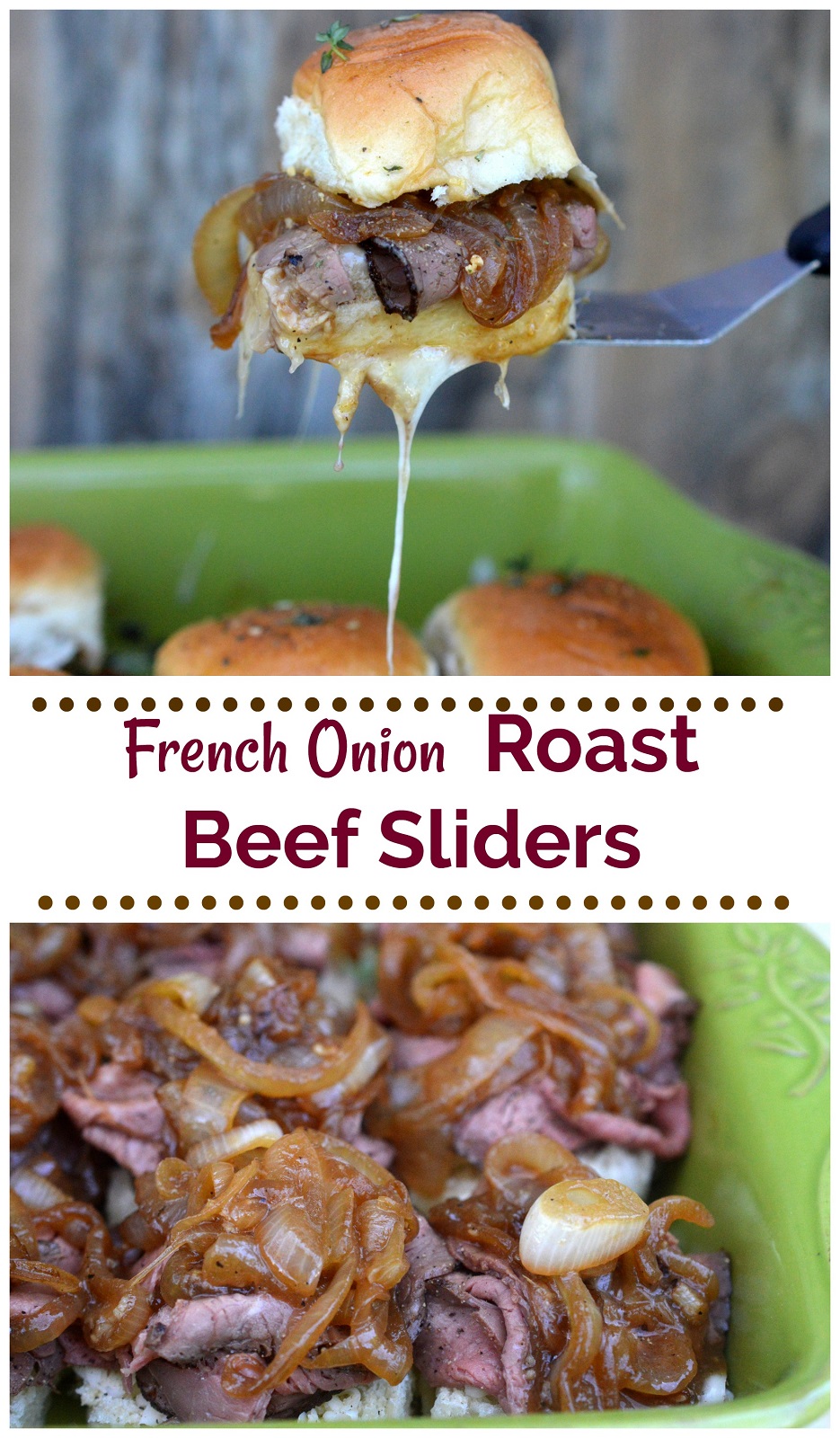 Game Day French Onion Roast Beef Sliders