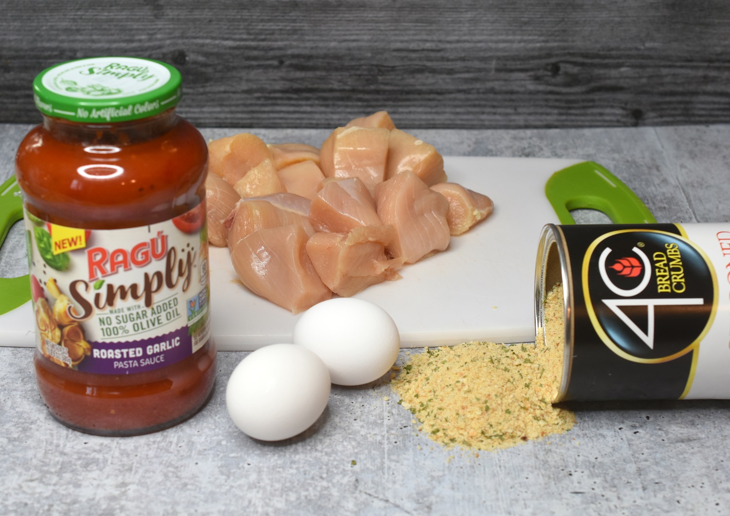 Ingredients to make Chicken Parmesan Bites