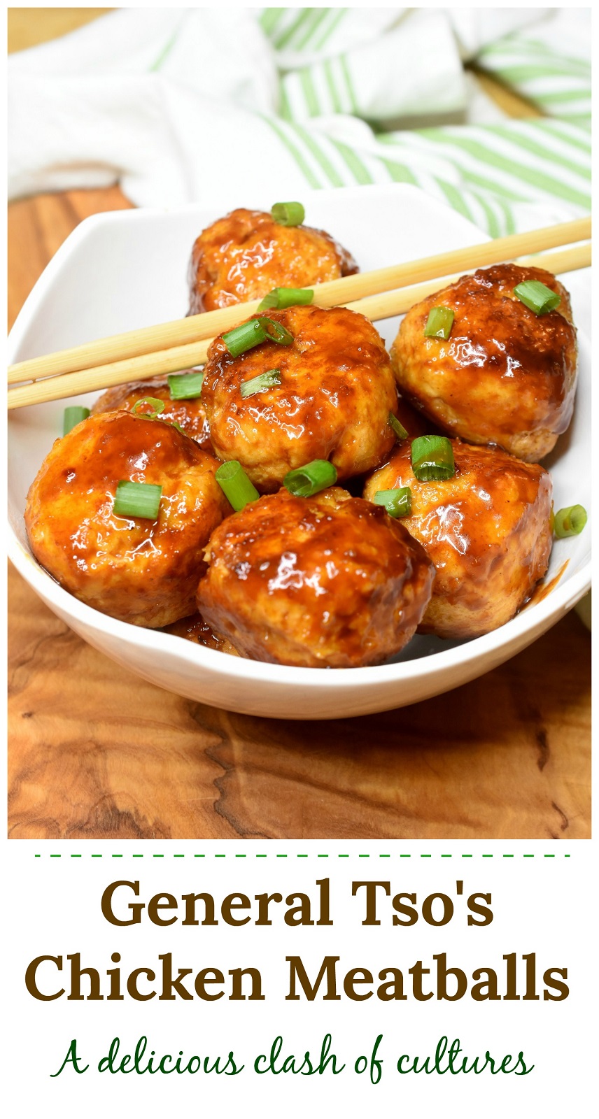 General Tso Chicken Meatballs 
Asian Chicken Meatballs 