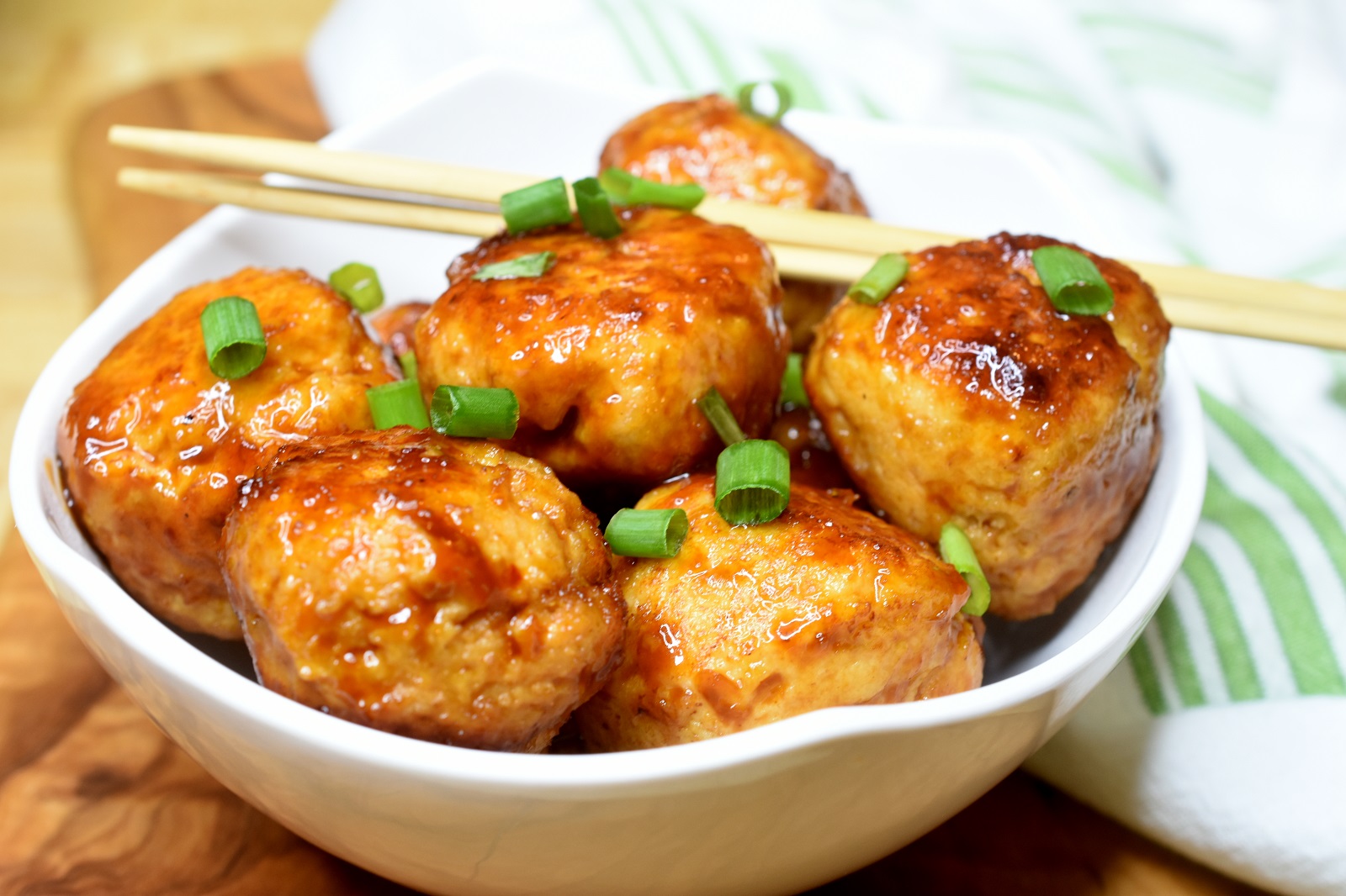 General Tso's Chicken Meatballs