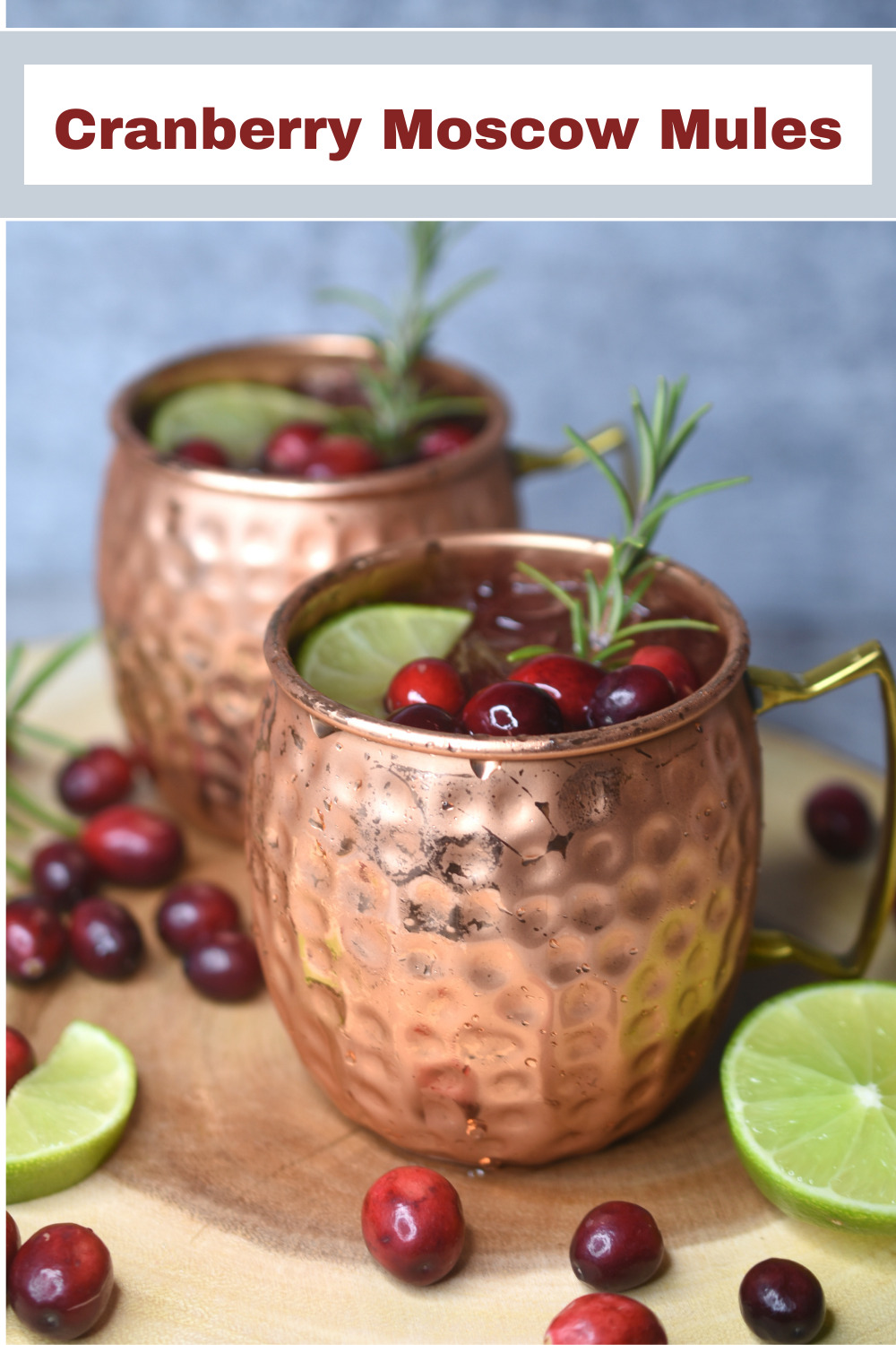 Cranberry Moscow Mule recipe. Christmas Mule. Christmas Moscow Mule.