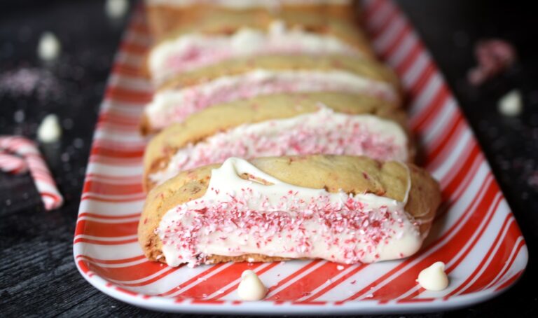Peppermint White Chocolate Biscotti