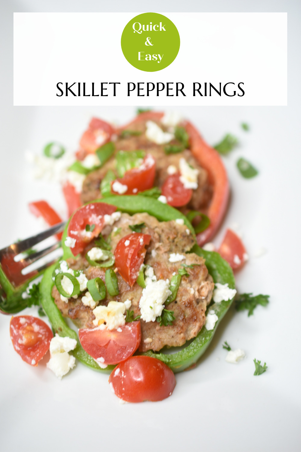 Skillet Stuffed Pepper Rings