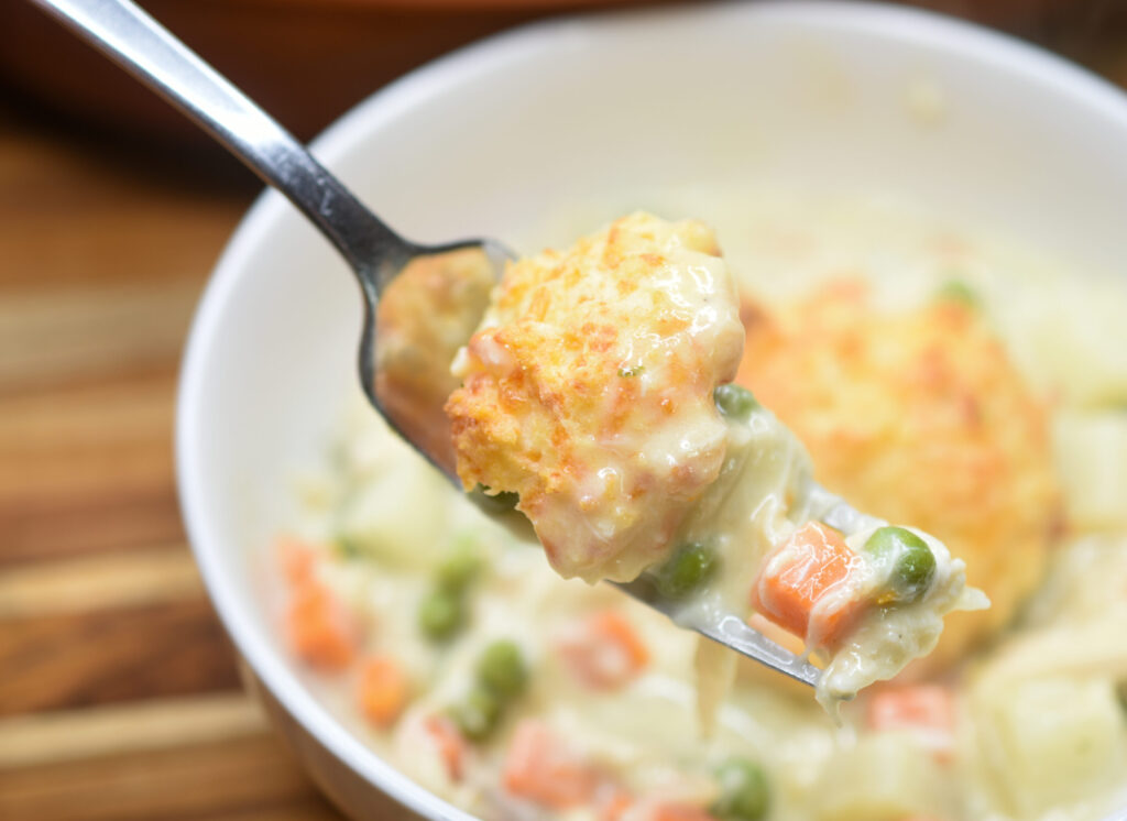 Biscuit Topped Chicken Pot Pie recipe