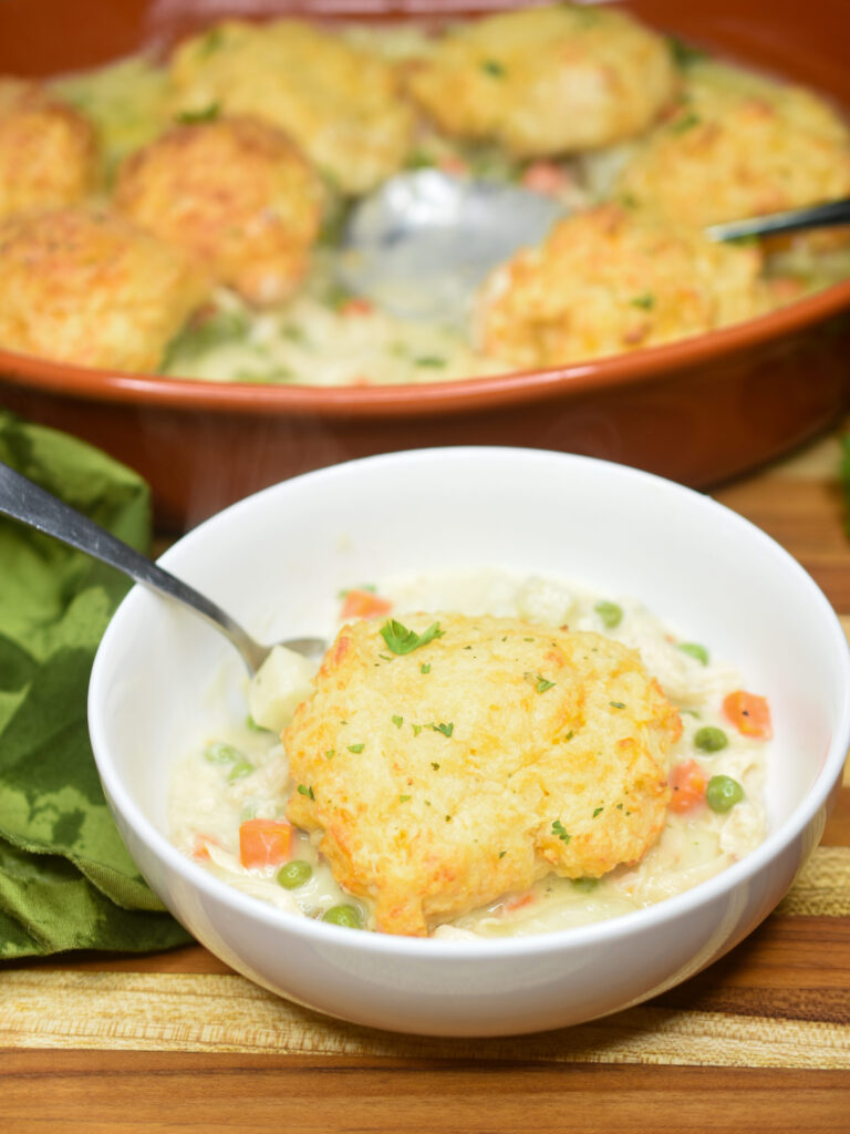 Chicken Pot Pie with Biscuits recipe