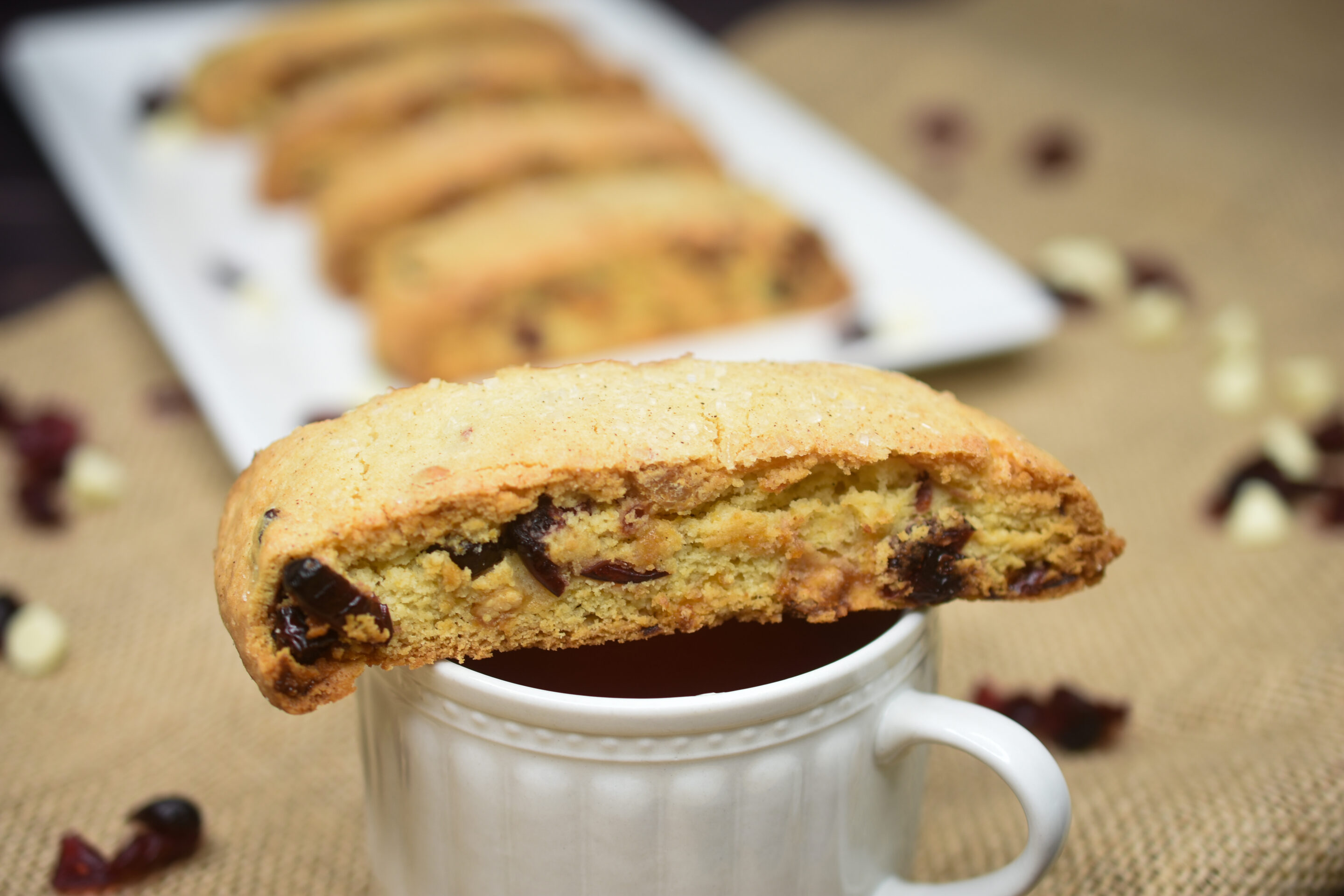 White Chocolate Cranberry Biscotti recipe. Cranberry Biscotti