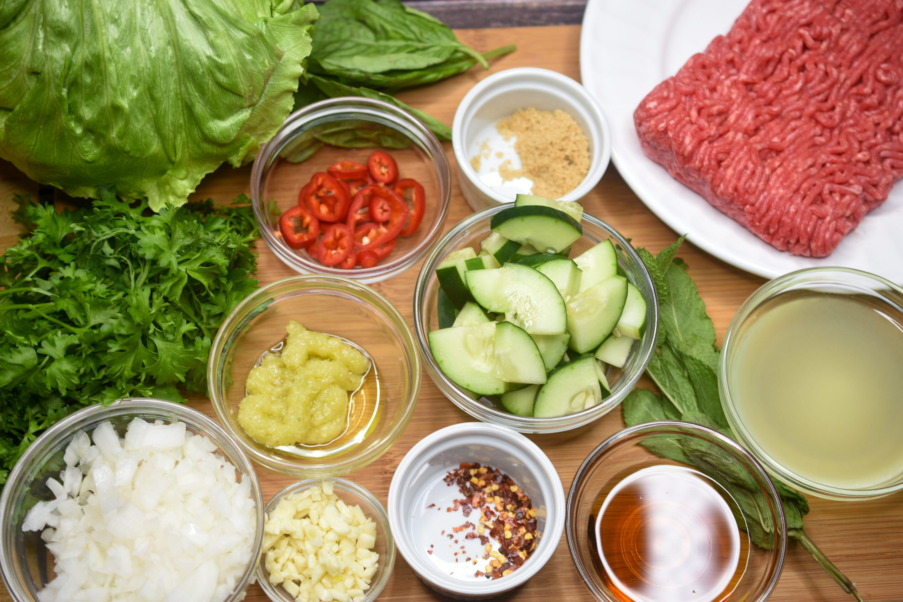 Thai Beef Larb Salad Ingredients