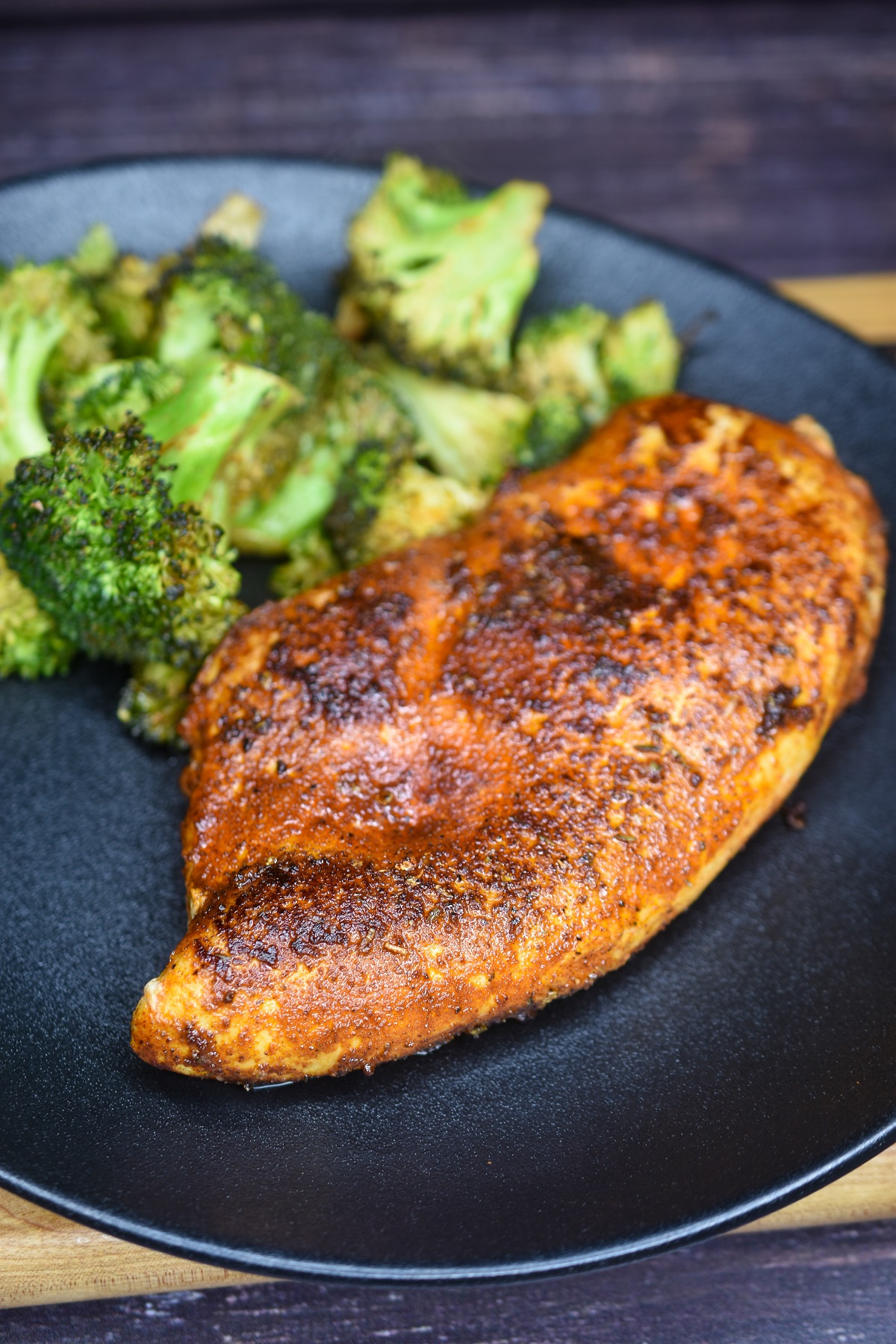 Blackened Chicken with Air Fried Broccoli