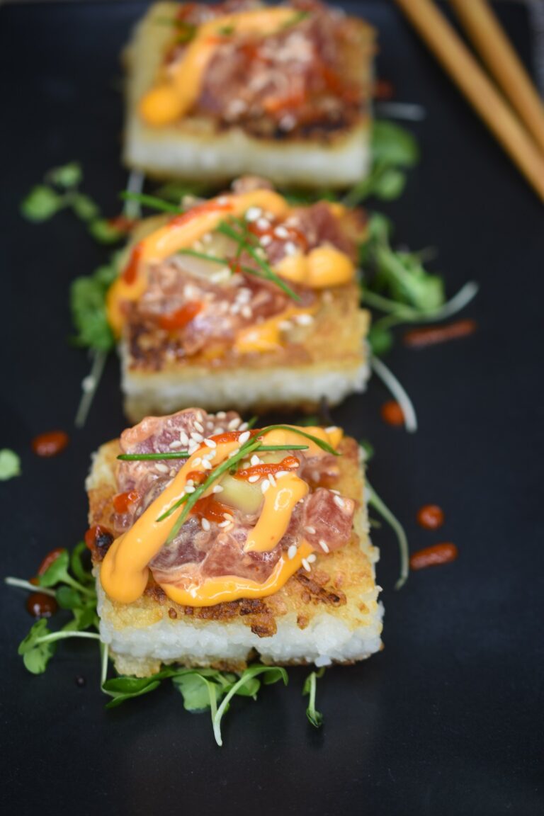 Crispy Rice , perfect for topping with Spicy Tuna