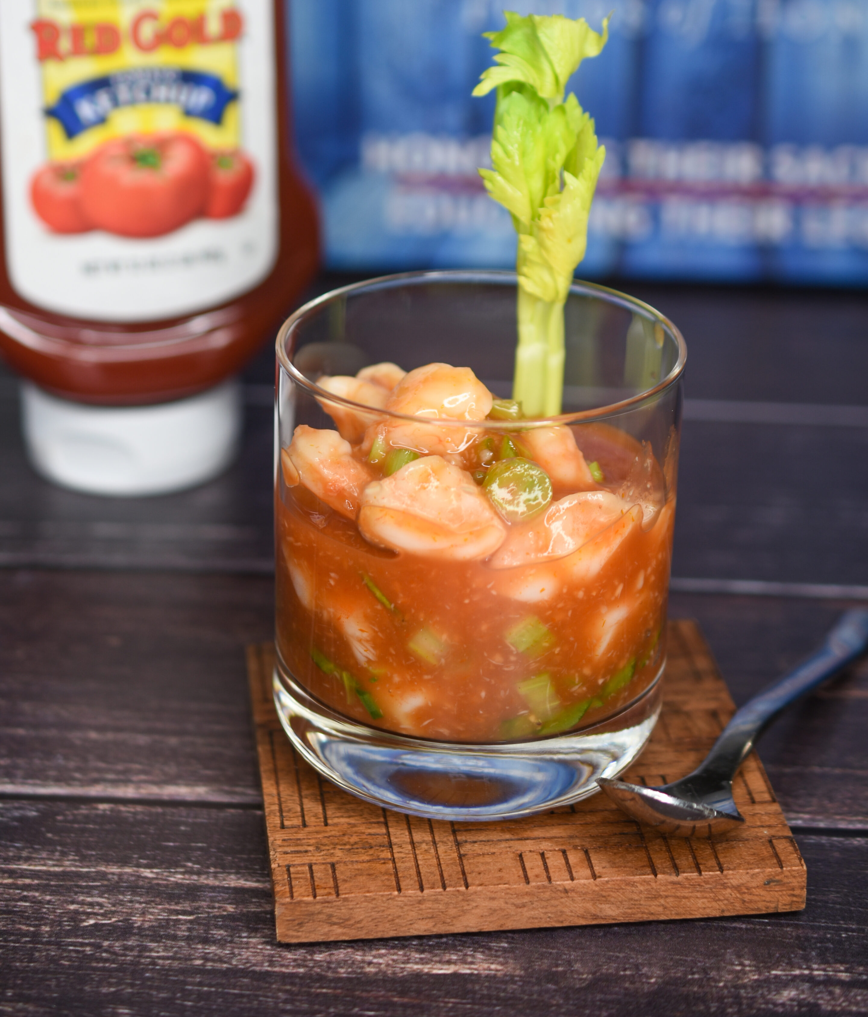 Bloody Mary Shrimp appetizer