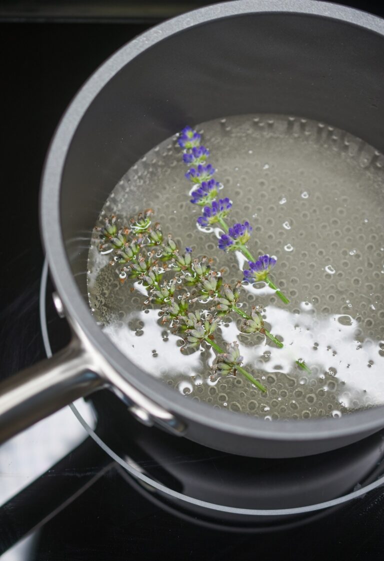 Lavender Syrup is just 3 ingredients to make and a delicious way to flavor cocktails, lemonade, drinks, cakes and more!