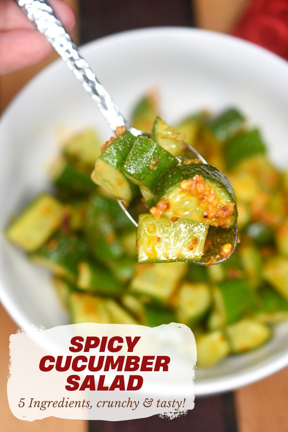 Asian Spicy Cucumber Salad recipe
