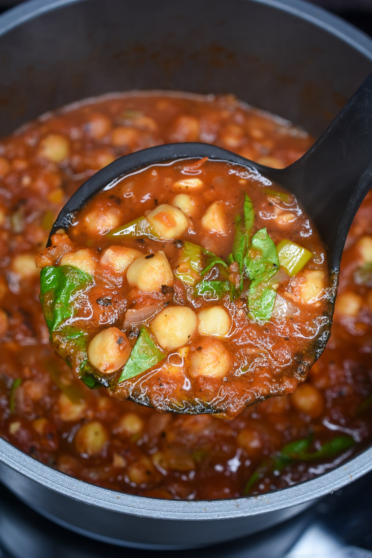 This Chickpea Stew recipe is both vegetarian and vegan. It's easy to customize and take the flavors wherever you want them to go.