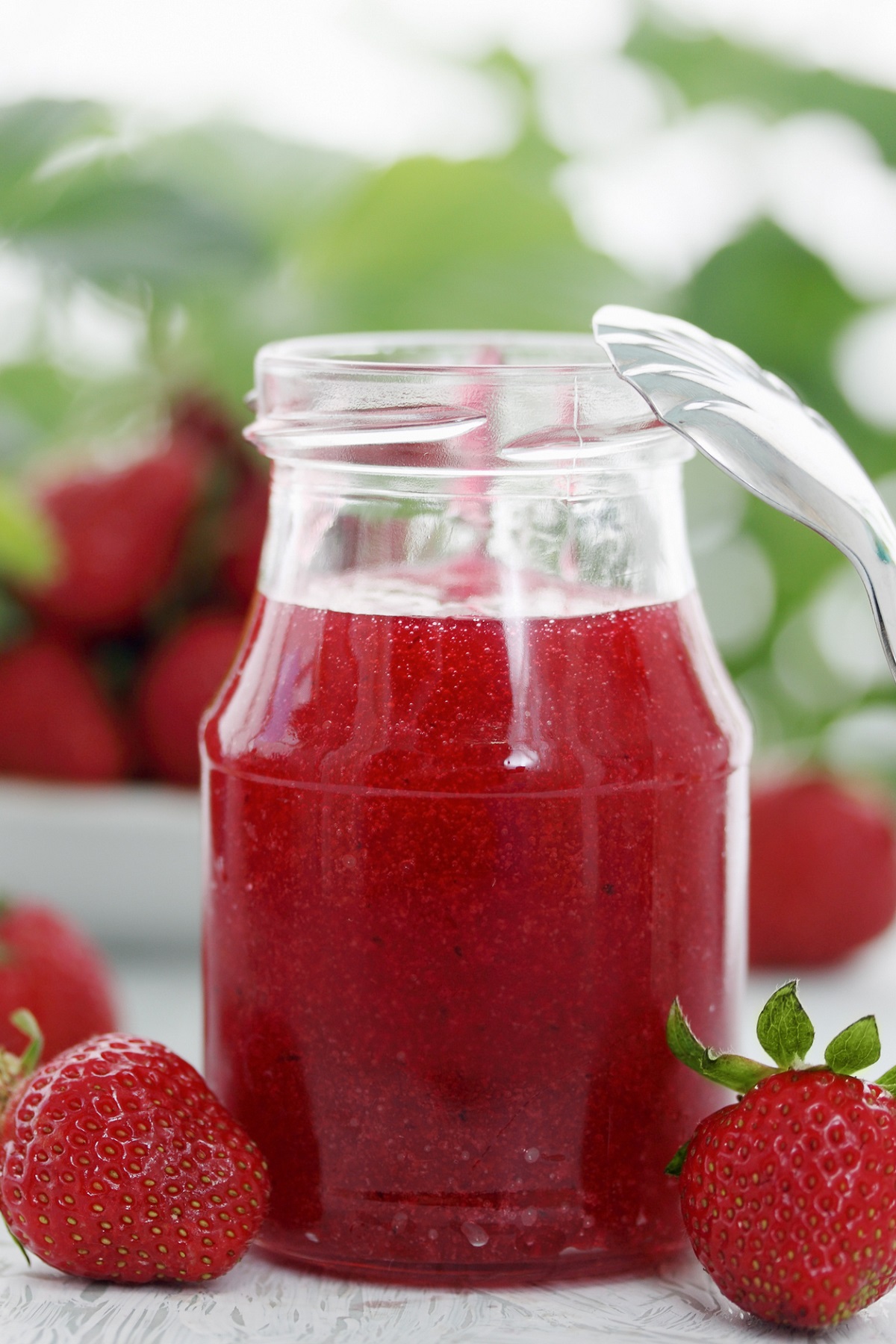 Strawberry puree for making Homemade Strawberry Soda