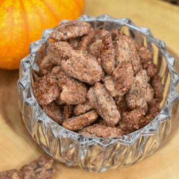 Pumpkin Spice Candied Nuts