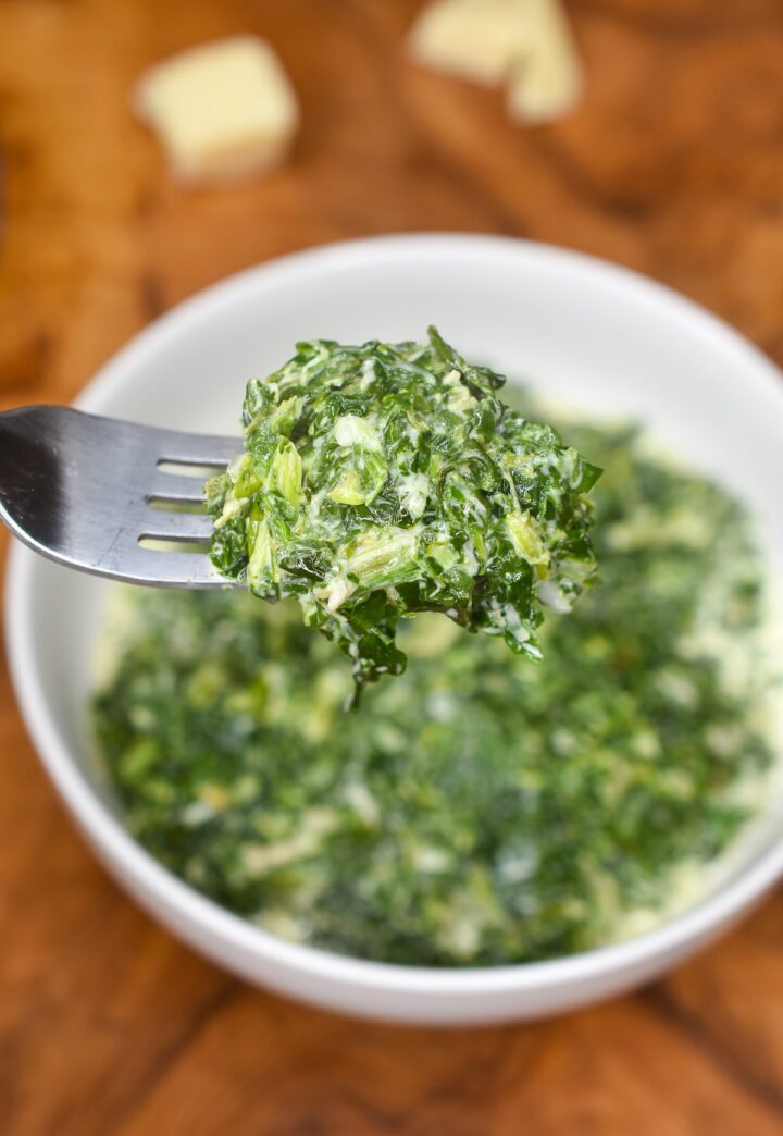Steakhouse Creamed Spinach - Souffle Bombay