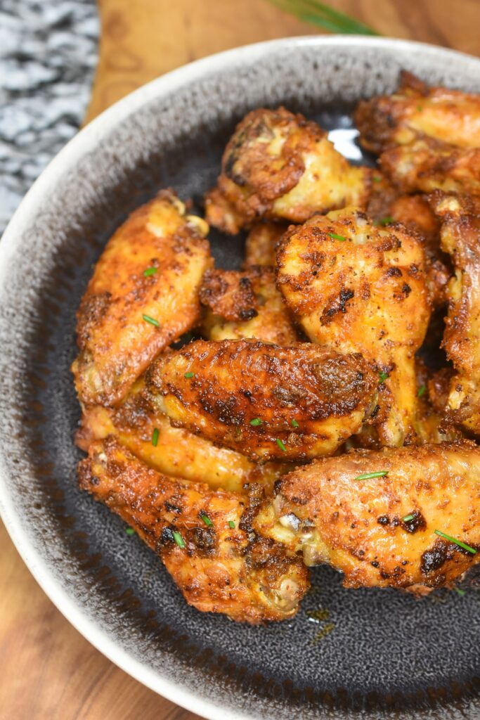 Cajun Chicken Wings in a bowl