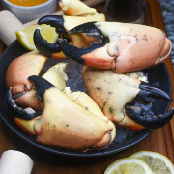 Stone Crab Claws with melted butter