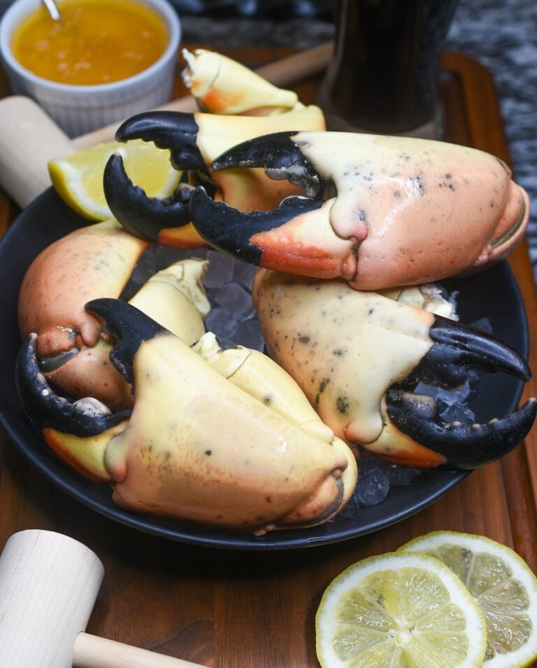 Stone Crab Claws with melted butter
